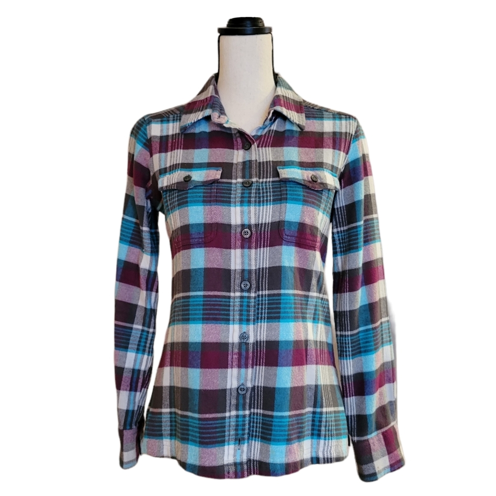 Patagonia Women's Long-Sleeved Fjord Flannel Shirt XS